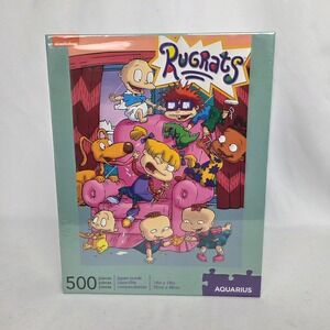 New Sealed Nickelodeon "Rugrats" 500 pc puzzle 14" x 19" 14+ Retro 90's